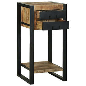 vidaXL Telefonställ 40x40x80 cm Solid Grovt Mangoträ