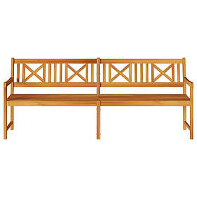 vidaXL Trädgårdsbänk 220x56x90 cm Massivt trä Akaciaträ