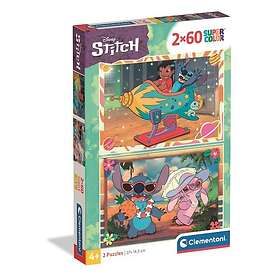 Clementoni Disney Stitch Super Colour Puzzle (2x60)
