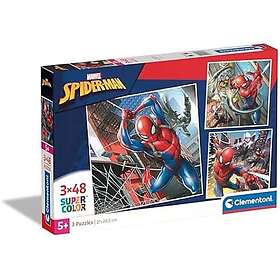 Clementoni Pussel Super Color Square Marvel Spiderman 3x48pcs. Golv
