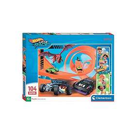 Clementoni Jigsaw Puzzle Super Color Hot Wheels 104pcs. Golv