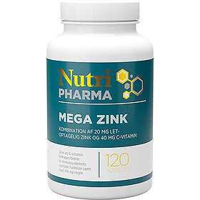 NutriPharma Mega Zink 120 Kapslar