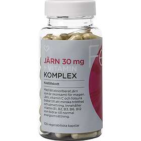 Hjärtats Järn 30mg Vitaminkomplex 100 st