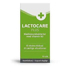 Lactocare Plus m. B2 vitamin 15 kapslar