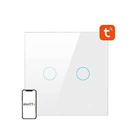 Avatto Smart Light Switch ZigBee LZTS02-EU-W2 2 Way No Neutral TUYA