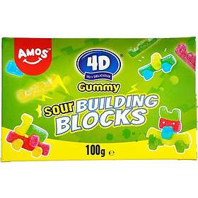Amos 4D Gummy Sour Building Blocks 100g