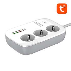 LDNIO Smart Wi-Fi power strip SEW3452 Tuya (white)