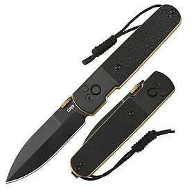 CJRB Locust Black/Gold Button Lock