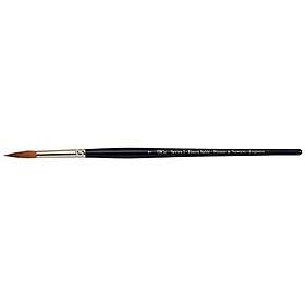 Winsor & Newton Series 7 Finest Sable 7, handgjord & exklusiv akvarellpensel med rund spets av mårdhår