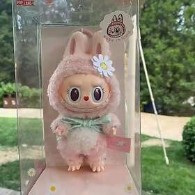Pop Mart Labubu Pop Plysch Nyckelring Monster Nyckelring Mjuk Leksak 17cm Vinyl Ansikte Story Figurer Samlarobjekt