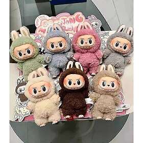 Pop Mart LABUBU The Monsters Etciting Macaron Plyschdockor Figur Leksak Blind BoX&[D]