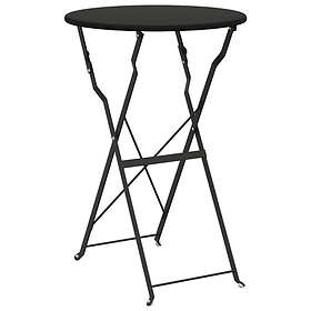 vidaXL Bistro Table Anthracite Steel 50x71 cm