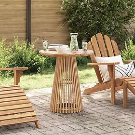 vidaXL Trädgårdsbord Ø70x75 cm Solid Teak