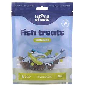 Island of Pets Fish Treats with Peas 80g