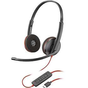 Poly Blackwire C3220 Stereo USB-C Black Headset (Bulk)