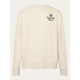 KnowledgeCotton Apparel Loose Fit Sweat Camp Print Egret (Herr)