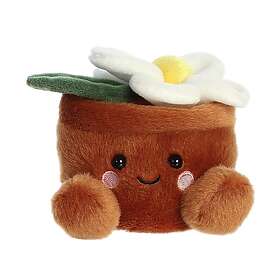 Aurora Palm Pals plyschleksak, tusensköna i en kruka, 12 cm