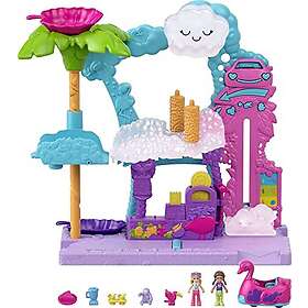 Polly Pocket ville Flamingo Fun Car Wash Playset