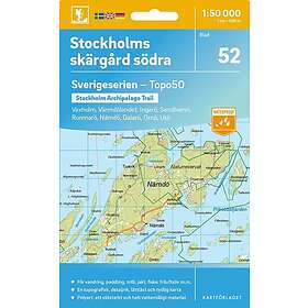 52 Stockholms skärgård södra Sverigeserien Topo50