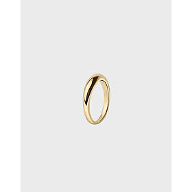 Muli Collection Thin Dome Ring Guld