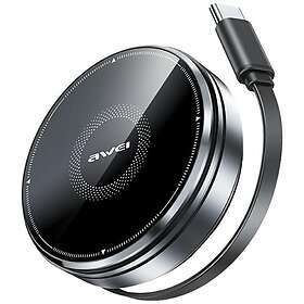 Awei W27 Qi Trådlös Laddare 15W med USB-C Kabel