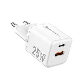 Forcell Mini Snabbladdare 25W USB-C/USB-A GaN III QC4.0 PD