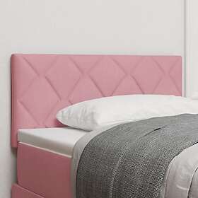 vidaXL LED Huvudgavel Diamantblock Design Rosa 90 cm Sammet, Huvudgavel Diamantblock Design Rosa 90 cm Sammet