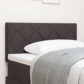 vidaXL LED Huvudgavel Diamantblockdesign Mörkbrun 100 cm Tyg, Huvudgavel Diamantblockdesign Mörkbrun 100 cm Tyg