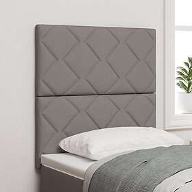 vidaXL Sänggavel diamantblockdesign taupe 80 cm tyg, Sänggavel diamantblockdesig