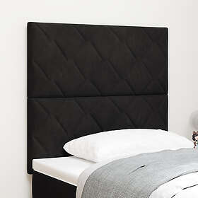 vidaXL Sänggavel Diamantblock Design Svart 100 cm Sammet, Sänggavel Diamantblock