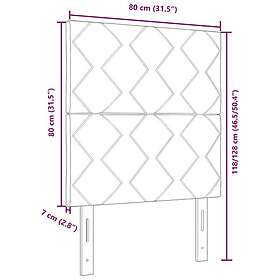 vidaXL Mörkgrön Diamantblocks Sammet Sänggavel 80 cm, Mörkgrön Diamantblocks Sam