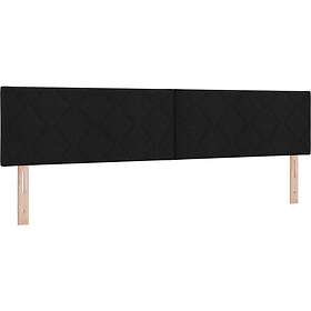 vidaXL Sänggavel med diamantblockdesign Svart 200 cm Ställning
