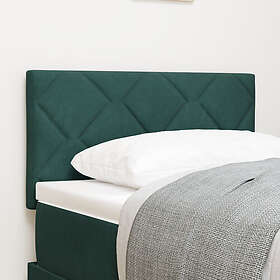 vidaXL Sänggavel Diamantblock Design Mörkgrön 80 cm Sammet