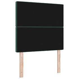vidaXL Sänggavel Kristallknapp Tuftad Mörkgrön 90 cm Sammet, Sänggavel Kristallknapp Tuftad Mörkgrön 180 cm Sammet