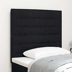 vidaXL Sänggavlar Linjer Design Svart 80 cm Tyg