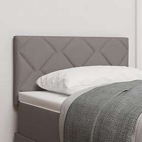 vidaXL LED Huvudgavel Diamantblock Design Taupe 80 cm Tyg, Huvudgavel Diamantblock Design Taupe 80 cm Tyg