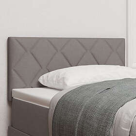 vidaXL Sänggavel Diamantblock Design Taupe 90 cm Tyg