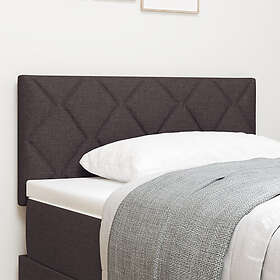 vidaXL Sänggavel Diamantblock Design Mörkbrun 90 cm Tyg