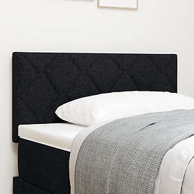 vidaXL Sänggavel med Diamantblock Design Svart 90 cm Tyg