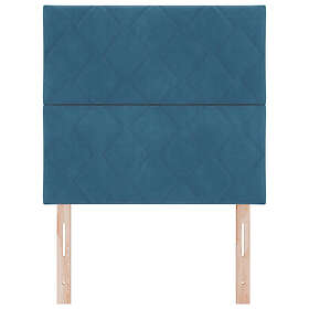vidaXL Sänggavel Diamantblock Design Mörkblå 90 cm Sammet, Sänggavel Diamantbloc