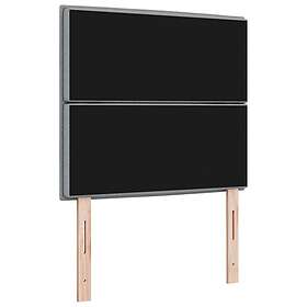 vidaXL Sänggavel Linje Design Ljusgrå 90 cm Tyg