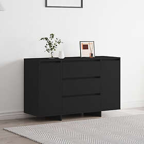 vidaXL Sideboard Svart 120x41x75 cm Konstruerat trä