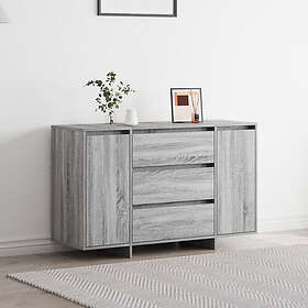vidaXL Sideboard Grå Sonoma 120x41x75 cm Konstruerat trä