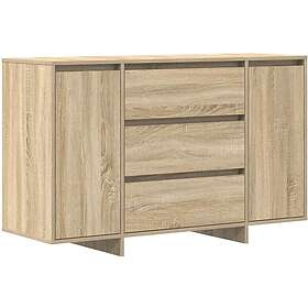 vidaXL Sideboard Sonoma Ek 120x41x75 cm Konstruerat trä