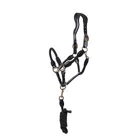 Hansbo Sport Lädergrimma & grimskaft Svart Cob