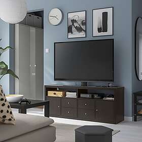 IKEA KALLAX tv-möbel, kombination, svartbrun, 147x39x60 cm, cm 147x39x60 cm