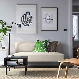 IKEA LILLEHEM 2-sitsmodul, vissle/beige metall, Vissle beige, beige Djup: 76 cm