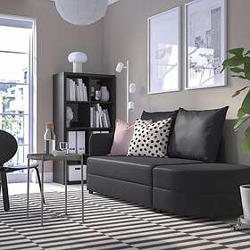 IKEA LINDÅKRA 2-sits bäddsoffa, vissle mörkgrå, mörkgrå Armstödshöjd: 67 cm