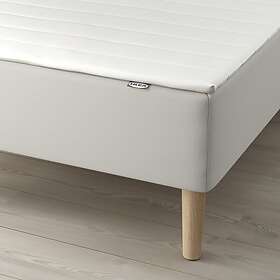 IKEA SNARUM resårbotten med bäddmadrass, medium fast beige/nopakte vit, 90x200 cm, cm 90x200 cm