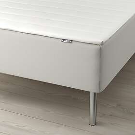 IKEA SNARUM resårbotten med bäddmadrass, medium fast beige/nopakte vit, 140x200 cm, cm 140x200 cm